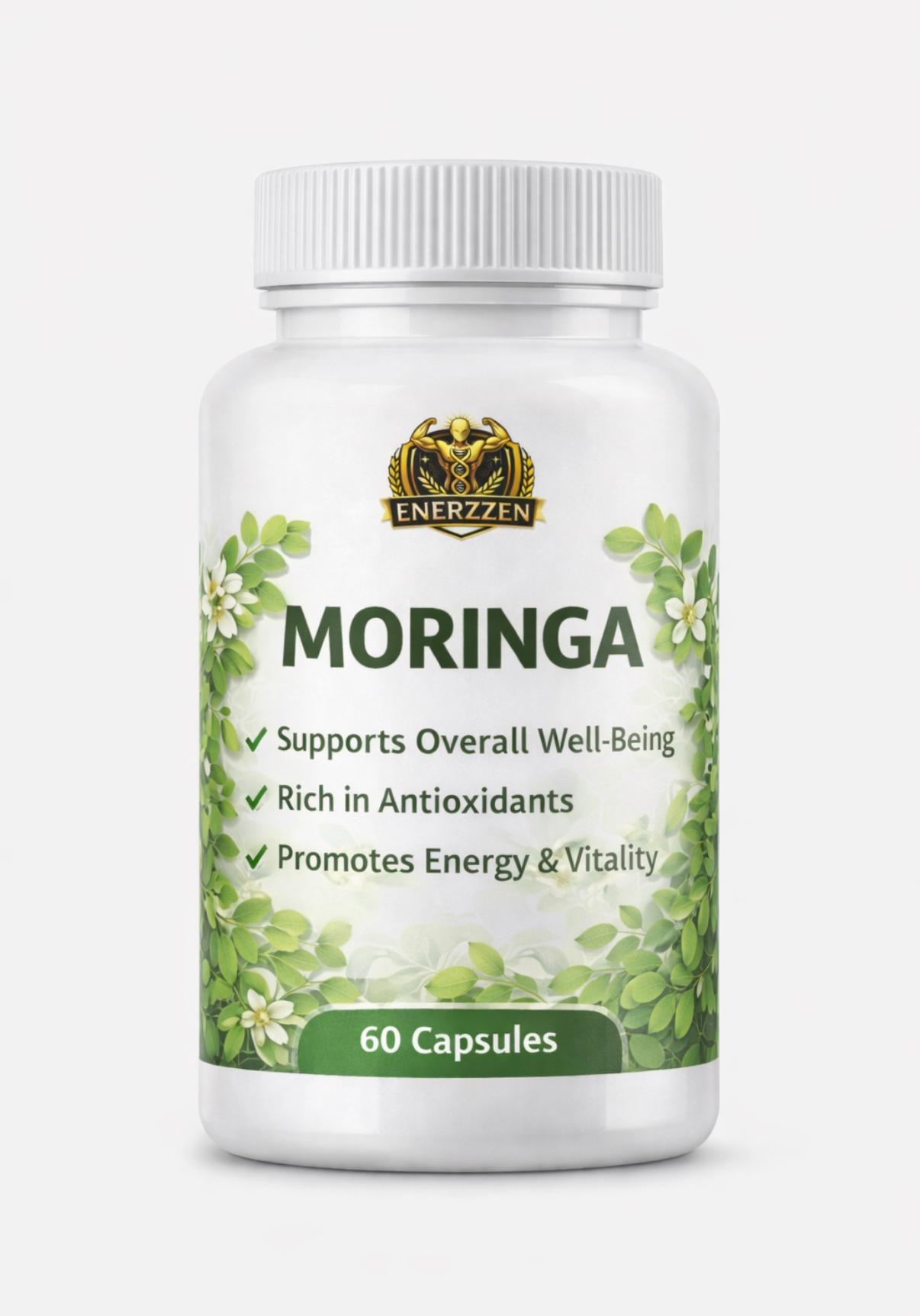 Enerzzen Moringa Capsules - – Ayurvedic Vegan Herbal Supplement for Immunity, Energy, Detox & Weight Loss