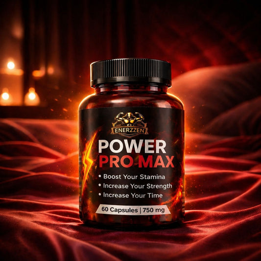 Enerzzen Power Pro Max 750mg | Stamina & Testosterone Booster for Men | Energy, Strength & Endurance – 60 Capsules